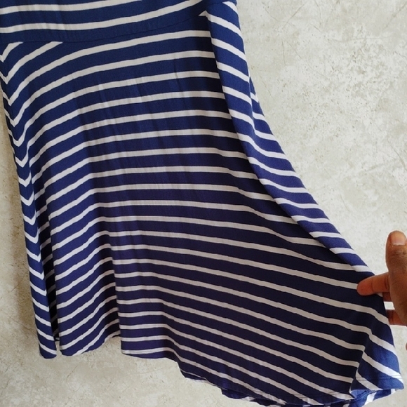 NWOT White House Black Market Striped Navy and White Dress - Picture 4 of 7